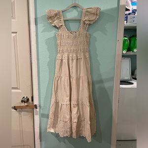 NEW SEA New York Everleigh Eyelet Smocked Midi Dress